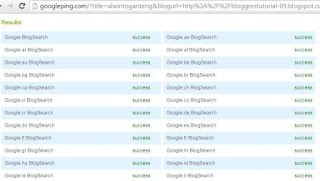 Cara Ping Blog Agar Cepat Terindex Di Search Engine Google