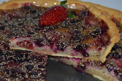 Tarte de Mirtilos, Morangos e Chia