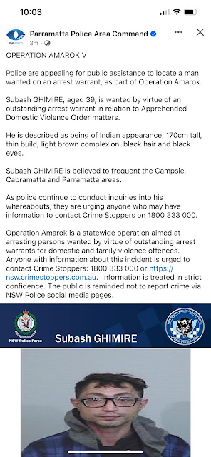 Subash Ghimire ADVO Police Notice