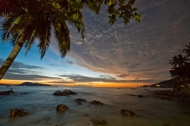 sunrise palm tree ocean rocks beautiful nature beauty clouds wikipedia