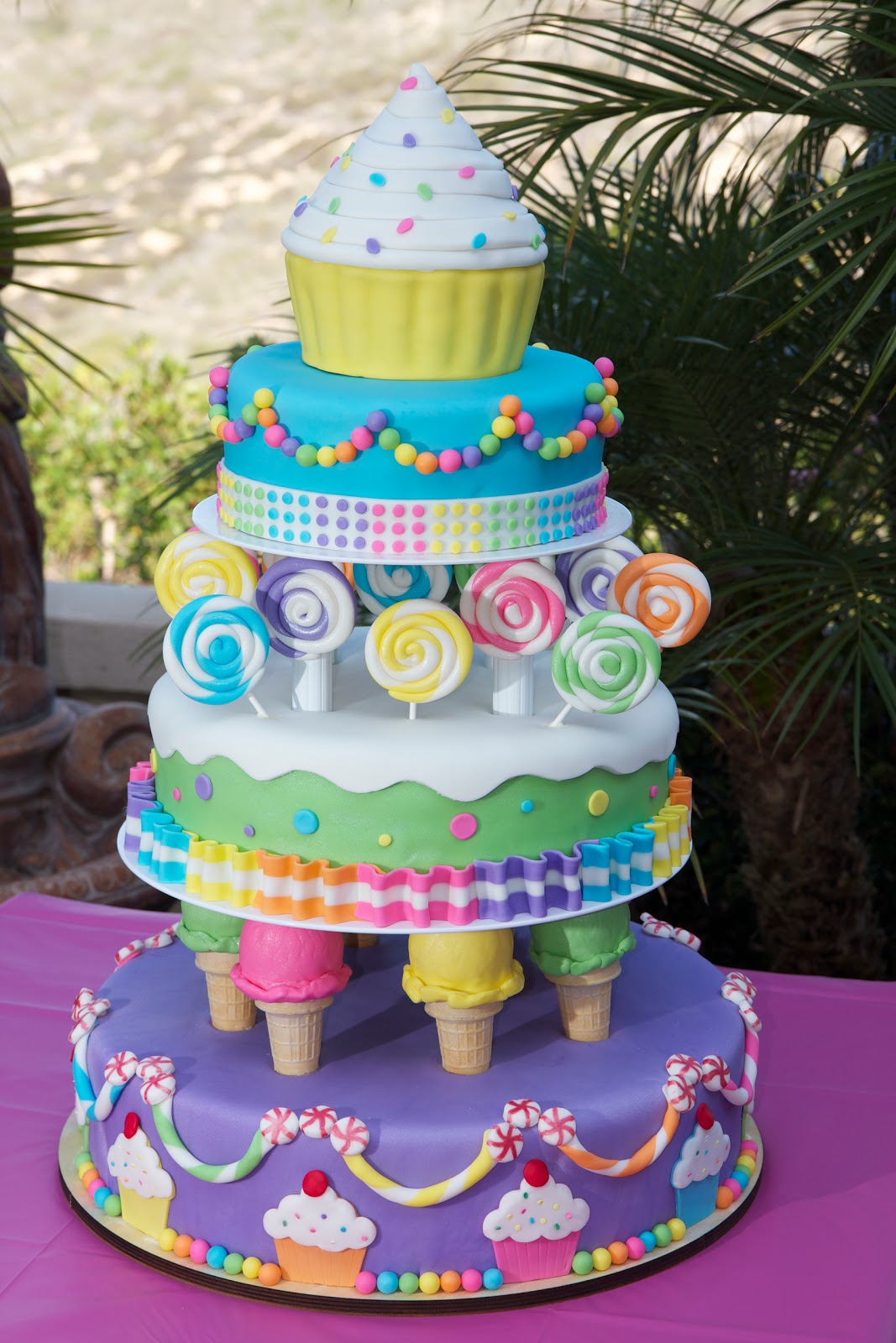 Purple Theme Wedding Cake By Veritys Creative Cakes ...