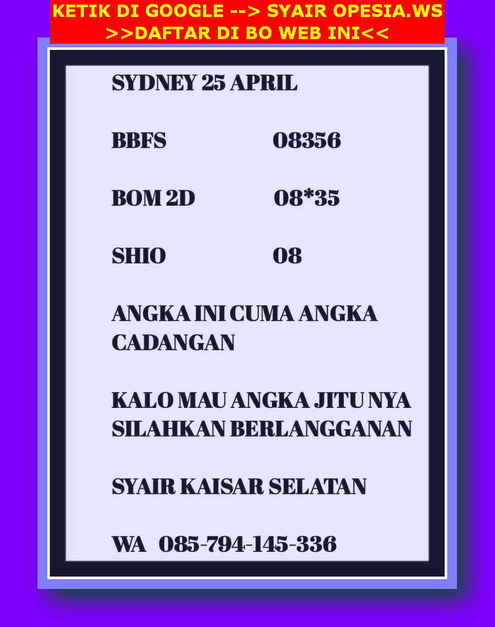 Prediksi Sydney