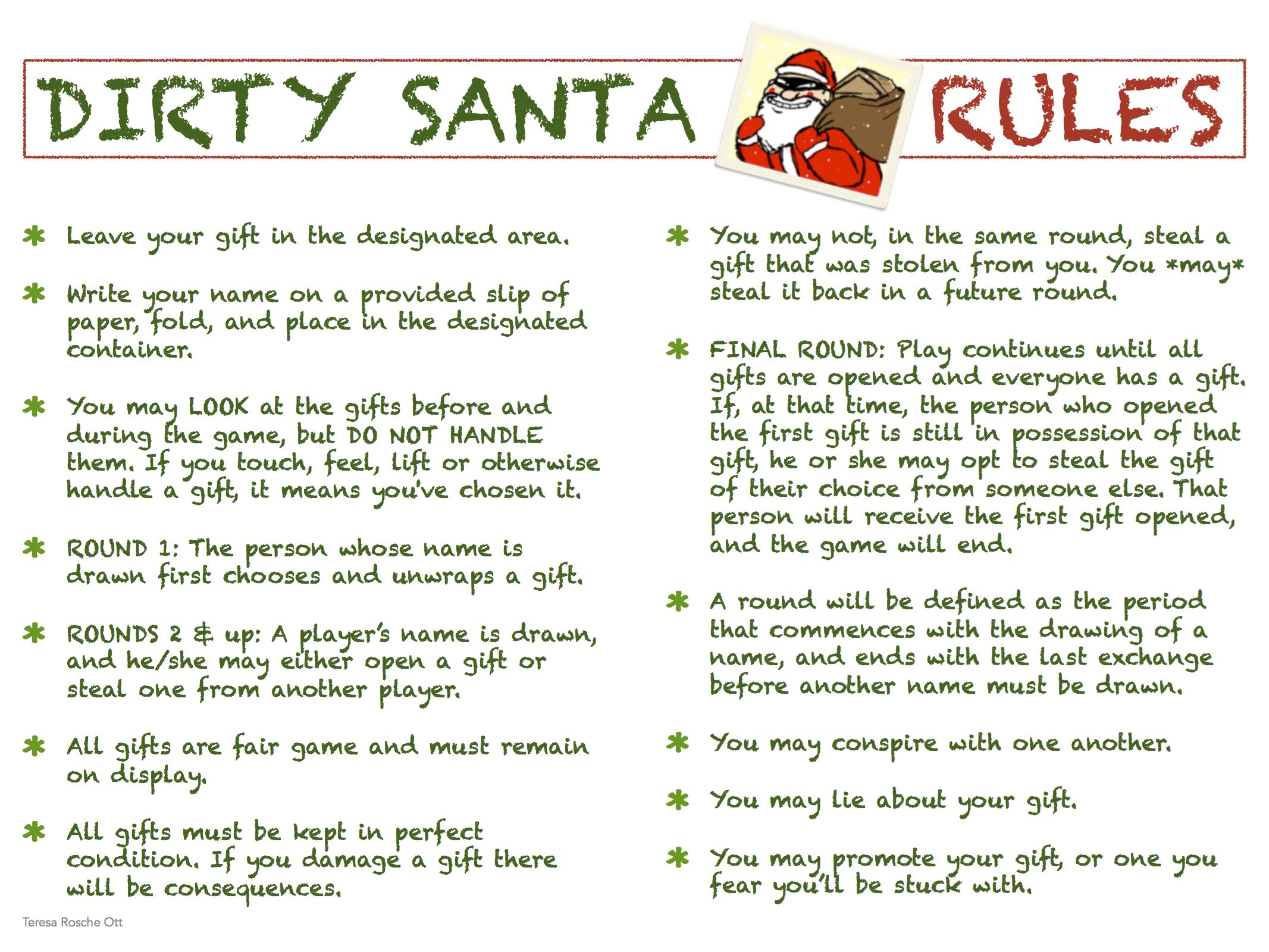 Official White Elephant Gift Exchange Rules