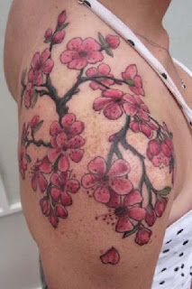 flower tattoos on shoulder