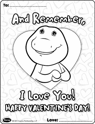 Valentine Card Coloring Pages