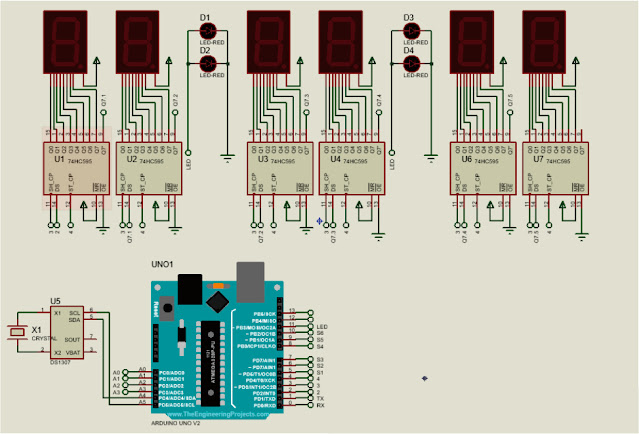 Arduino 7 Segment Clock