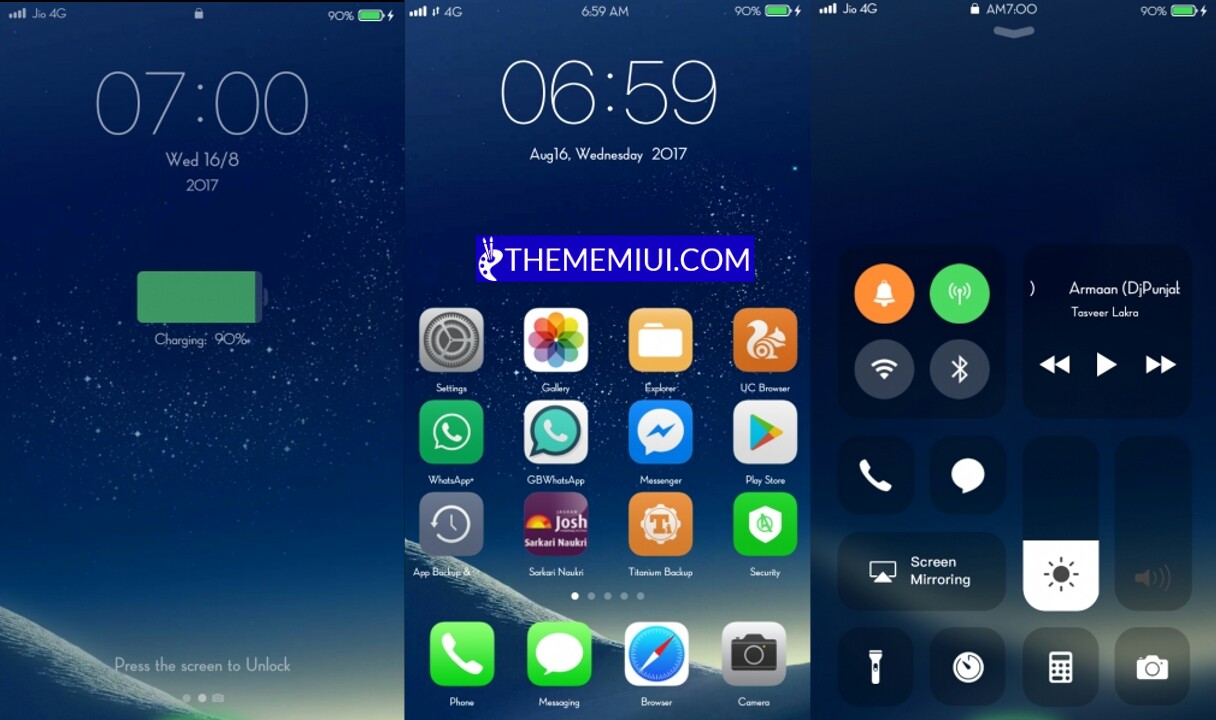 iOS Night Theme.mtz for MIUI 9/10 - Tema 18 Blog