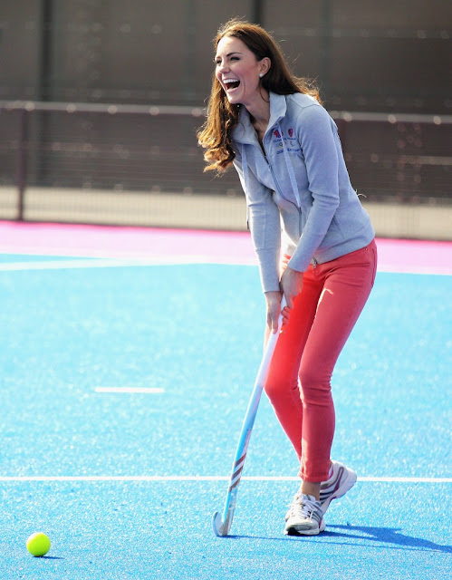 6. Kate Middleton Playing Hockey 2014