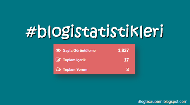 Blogger için özel 'blog istatistikleri' eklentisi