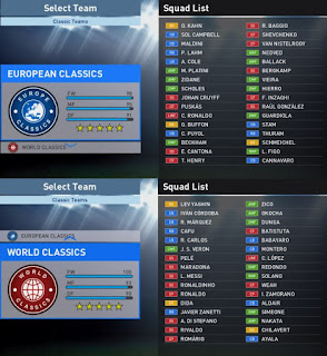 PES 2016 Updated Classics Teams For PTE Patch 6.0 by nikolaMKD95