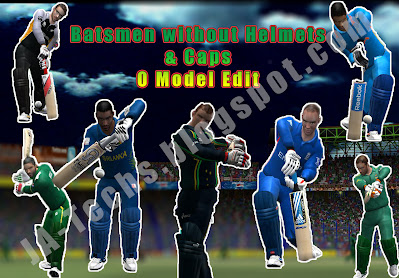 Remove Helmet of Batsmen in EA Cricket 07 Game