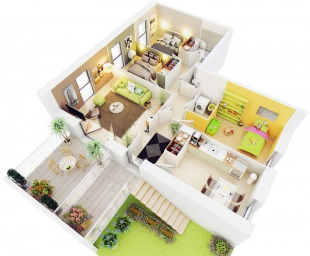 Cantik  Desain Rumah Minimalis Modern 6 X 15