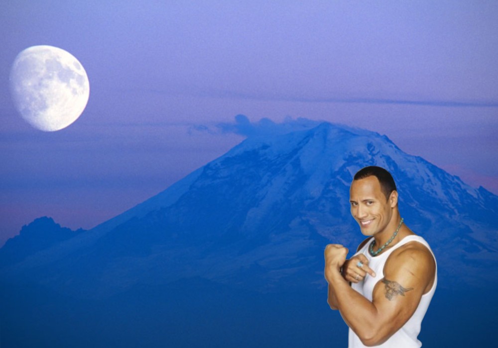 Dwayne Johnson Free Wallpapers The Rock shows Biceps and Tattoo Bull in 