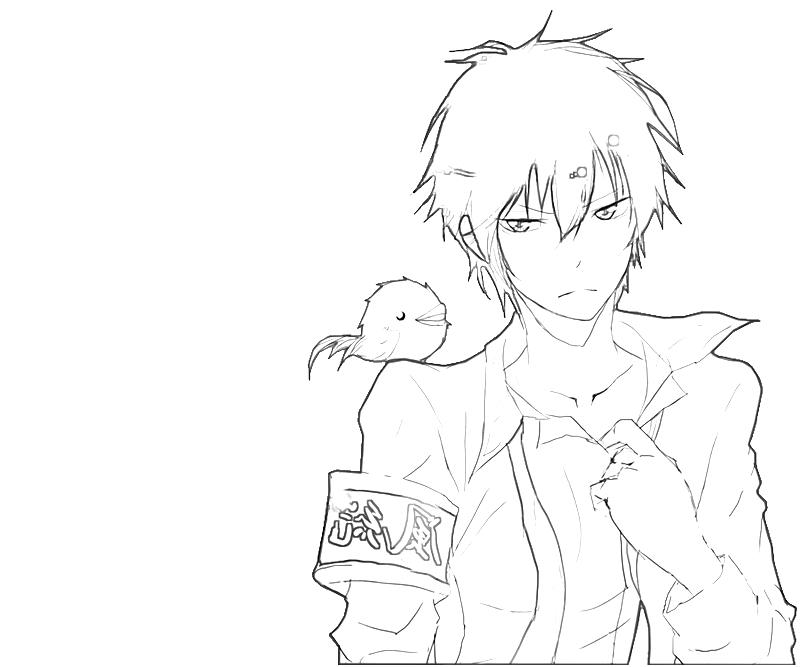 printable-kyoya-hibari-funny-coloring-pages