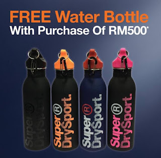 Free Superdry Sport Water Bottle with Purchase of RM500