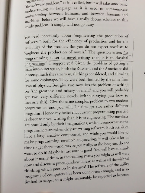 photo of Hamming's book text