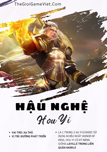 Honor Of King: Hậu Nghệ - Hou Yi phân tích kỹ năng, gợi ý trang bị và các ý tưởng chơi 2024