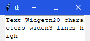 widget tkinter