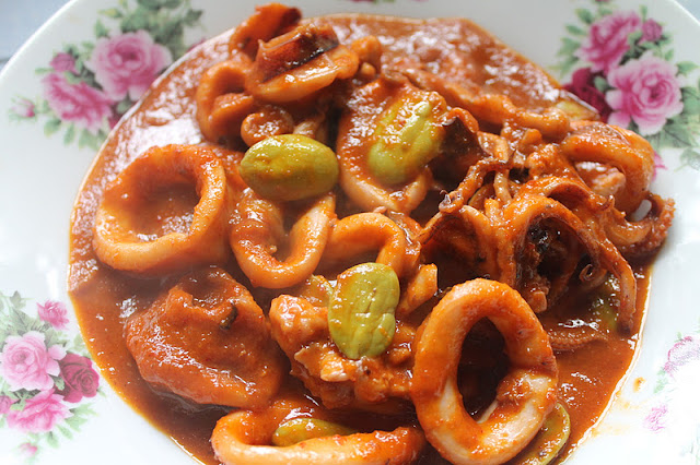 Sambal Tumis Sotong Petai