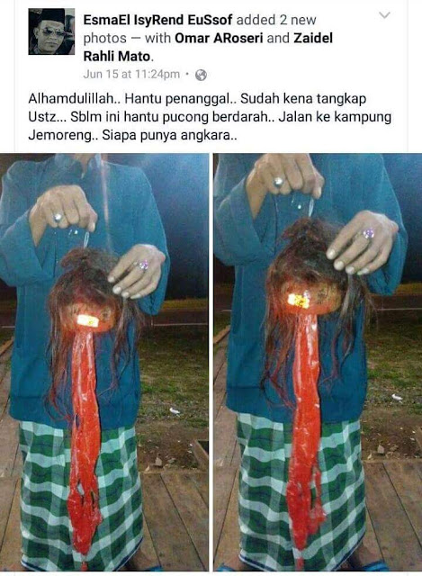 Hantu Penanggal di tangkap di Bulan Ramadan  MERADONG TODAY