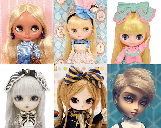 Bonecas cabeçudas tipo Blythe e Pullip