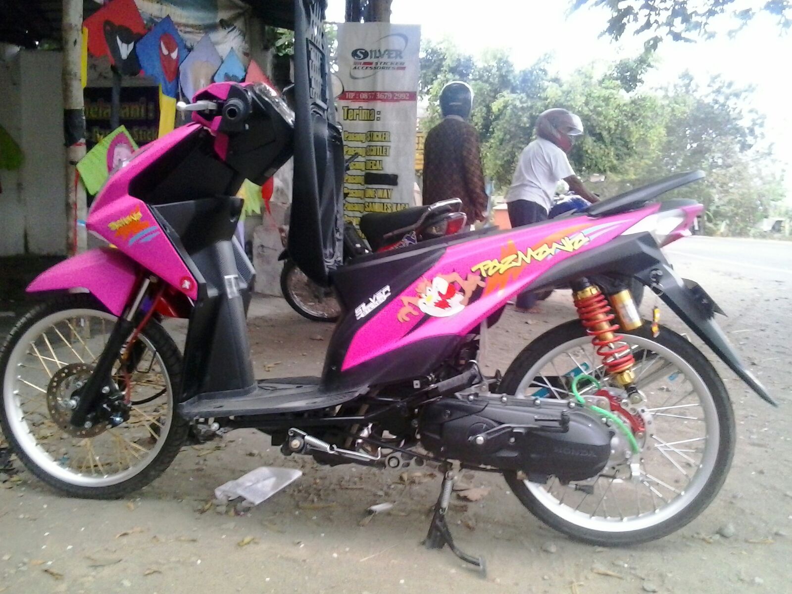 65 Gambar Modifikasi Motor Beat Warna Pink Terbaru Dan Terkeren