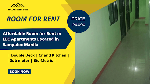 Affordable Room for Rent in EEC Apartments Located in Sampaloc Manila 2022