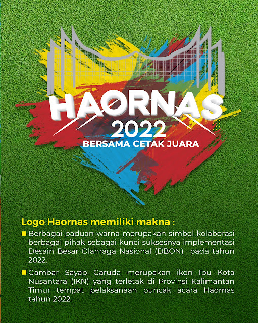 TWIBON, MAKNA LOGO DAN TEMA HAORNAS 2022 BERSAMA CETAK JUARA