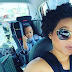 Frank Edoho's son with wife Sandra
is grown and such a cutie...