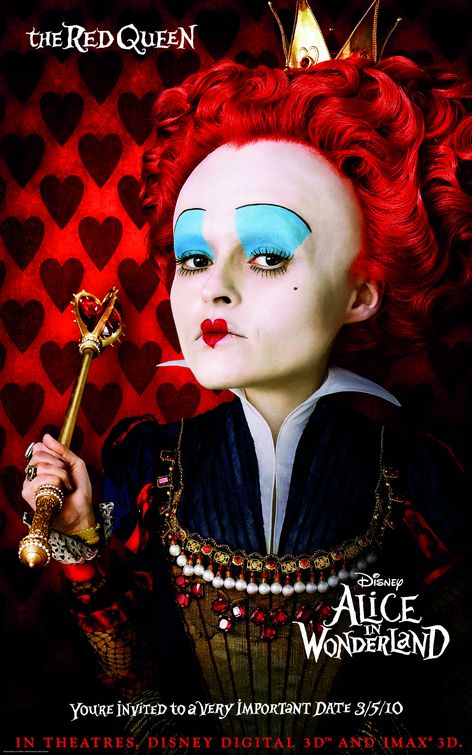 Red Queen Alice in Wonderland poster