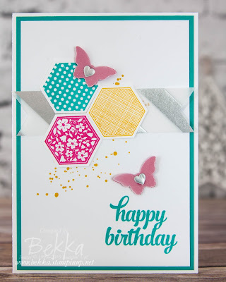 Birthday Butterflies Card with Six Sided Sampler Stamp Set from Stampin' Up! UK