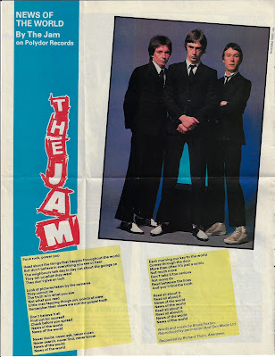 Lyrics to News of the World by The Jam from Smash Hits magazine