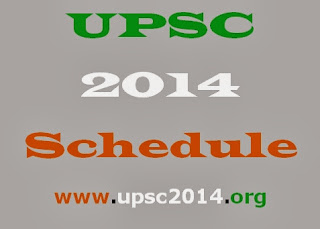 UPSC 2014 Schedule