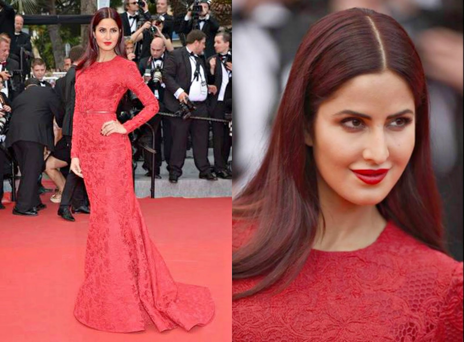 Katrina Kaif to disha Patani these actress give romantic pose in red dresses  | Katrina Kaif से Disha Patani तक, Red Dress में रोमांटिक पोज़ दे रही हैं  ये 6 हसीनाएं