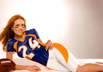 Football America In Body Art Painting Costume