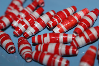  Candy Cane Color paper beads