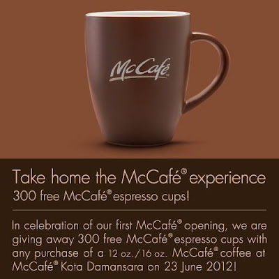 Mc Cafe Malaysia: FREE Espresso Cups