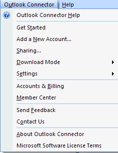 Connect To Windows Live Hotmail Using Office Outlook Connector