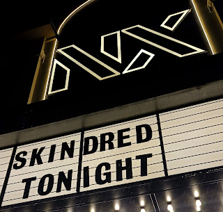 Sign Outside NX Newcastle saying that Skindred were playing a Sold Out Show that night