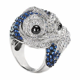 Amazing Kaylee's Blue Fish Cocktail Ring