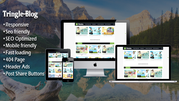 Tringle Responsive Blogger Template