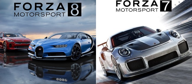 Comparison in Forza Motorsport 8 vs Forza Motorsport 7
