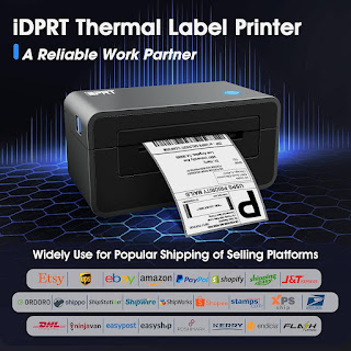 Best Shipping Label Printer iDPRT SP410 with Free Label Printing Software POS Barcode Label Guru