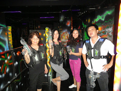 Trisha Sebastian Laser Tag with Lola and Cousins in Lazer Maxx Eton Centris Walk