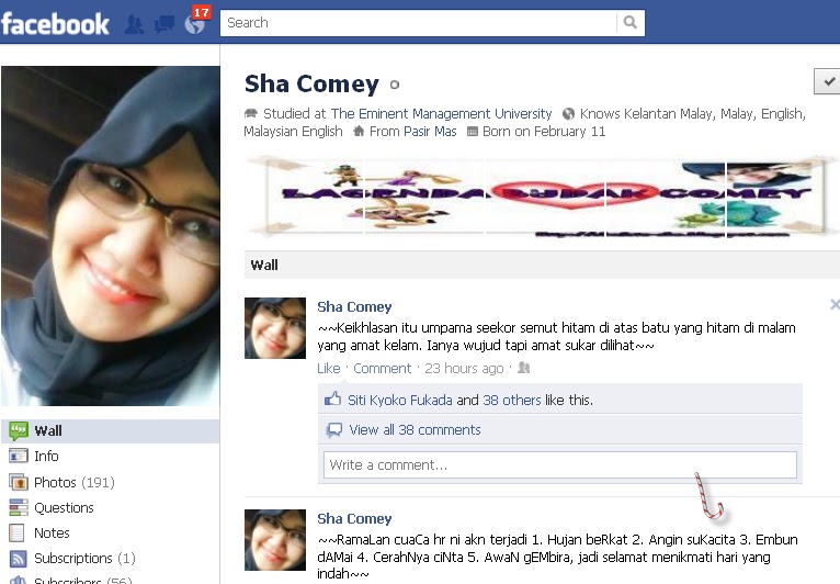 Sha Comeylicious KATA KATA STATUS FB SHA COMEY Sha Comeylicious KATA KATA STATUS FB SHA COMEY