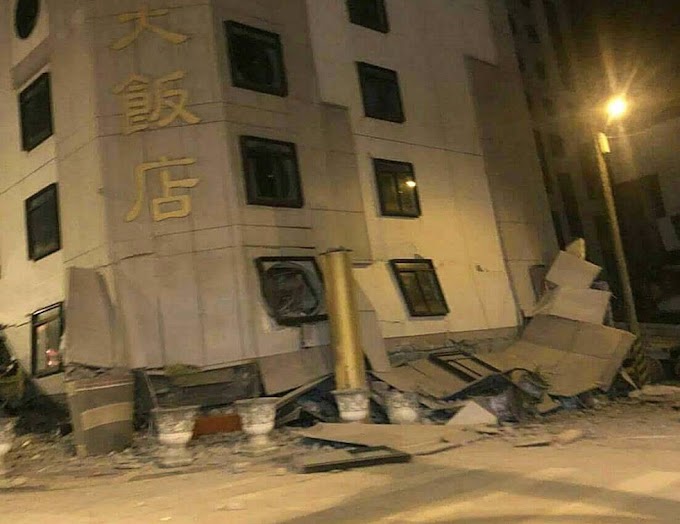 Un terremoto de 6,4 en Taiwán deja a decenas de personas atrapadas bajo edificios derrumbados