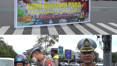 Peringati Hari Pahlawan, Dirlantas Polda Kalbar bagikan kupon Sebanyak 10.000 Undian Berhadiah.