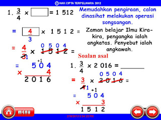 AZIMAT MATEMATIK: MENCARI HASIL DARAB PECAHAN WAJAR