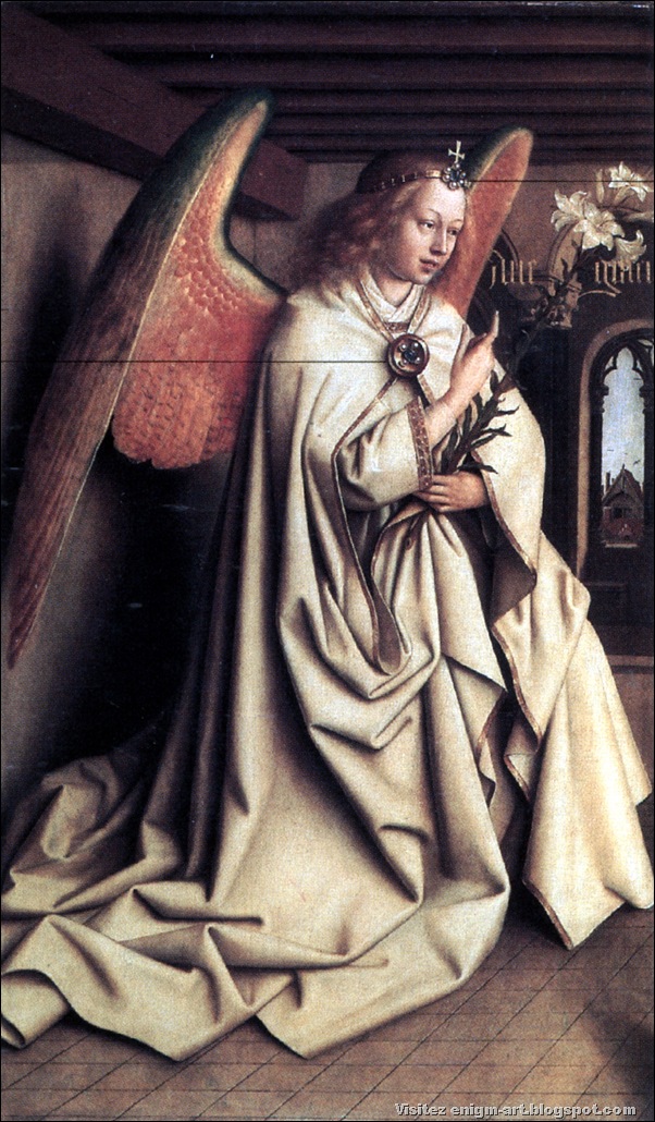 Hubert & jan Van Eyck, Adoration de l’ange mystique, 1432, Gand
