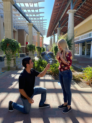 Boy proposing a girl image